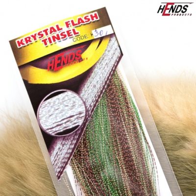 Hends Krystal Flash Tinsel KFT301 - Zeleno hnedo zlatá svetlá