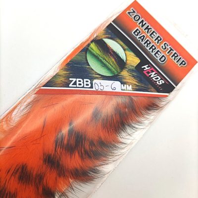 Hends Zonker Strips Barred 4mm ZBB03 - Oranžová čierne pruhy