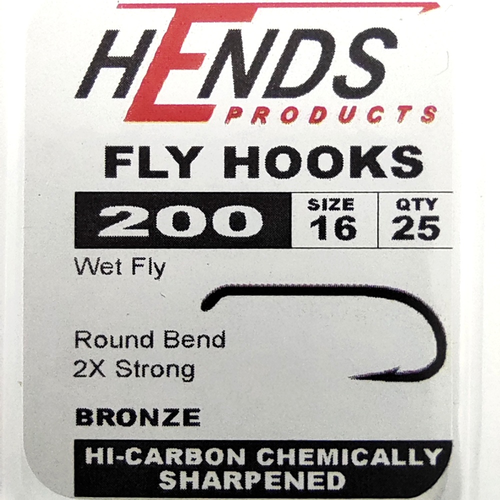 Fly Tying Hook Hends 200 – Size 16 - Flyfishing-slavia.com