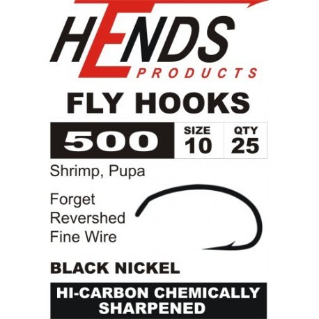Fly Tying Hook Hends 500 – Size 12 - Flyfishing-slavia.com