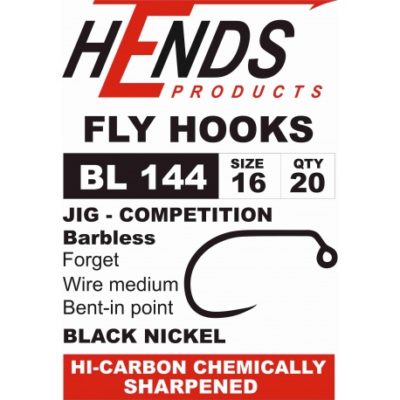 Fly Tying Hook Hends BL144 – Size 14