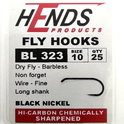 Fly Tying Hook Hends BL323 – Size 18