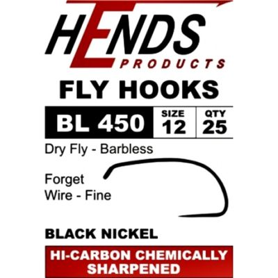 Fly Tying Hooks Hends BL450 – Size 16