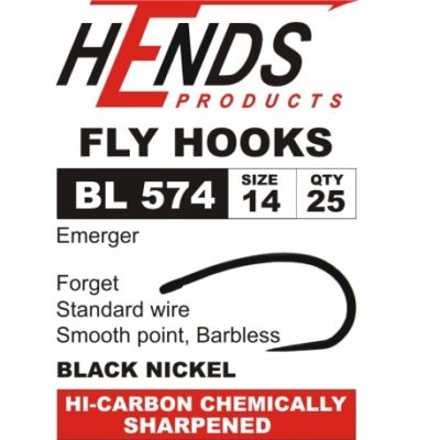Fly Tying Hook Hends BL5754 – Size 14