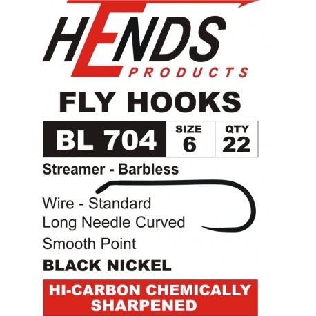 Fly Tying Hook Hends BL704 – Size 4 - Flyfishing-slavia.com
