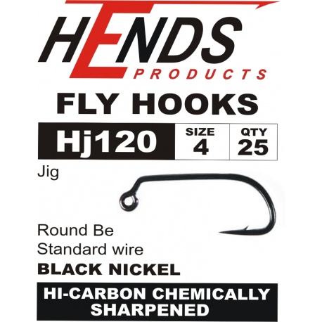 Fly Tying Hook Hends HJ120 – Size 8 - Flyfishing-slavia.com