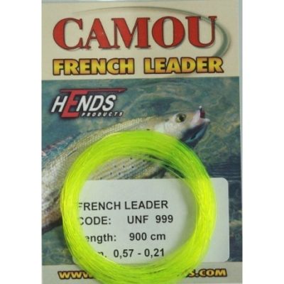 Hends CAMOU French Leader 900cm 0,57-0,21mm - Žltá fluo