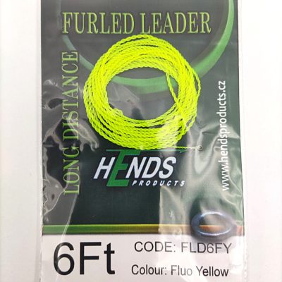 Hends Furled Leader Trout 90cm 4x - Žltá fluo