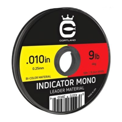 Bicolor Indicator Leader material CORTLAND MONO - 15m - 0,178mm
