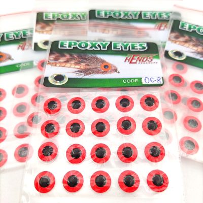 Hends Epoxy Eyes 8mm EE06 - Fluo Red