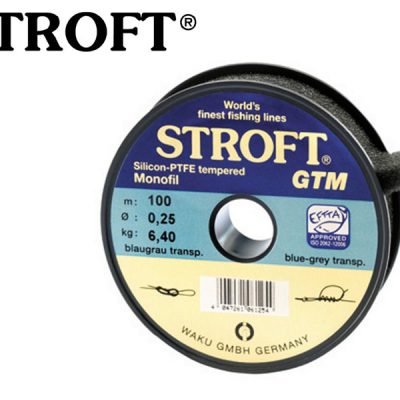 STROFT GTM 25m 0.10mm 1.4kg - Modro šedá priehľadná