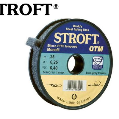 STROFT GTM 25m 0.18mm 3.6kg - Modro šedá priehľadná