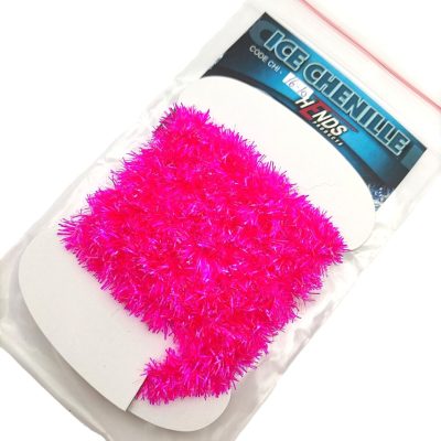 Hends Ice Chenille CHI16 4mm 1.5m - Fluo Pink