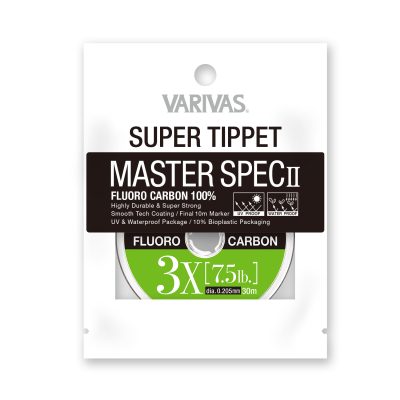 VARIVAS - SUPER TIPPET MASTERSPEC Ⅱ Fluorocarbon -2X – 0.330 mm – 8.8 kg (19.5 lb) 25m
